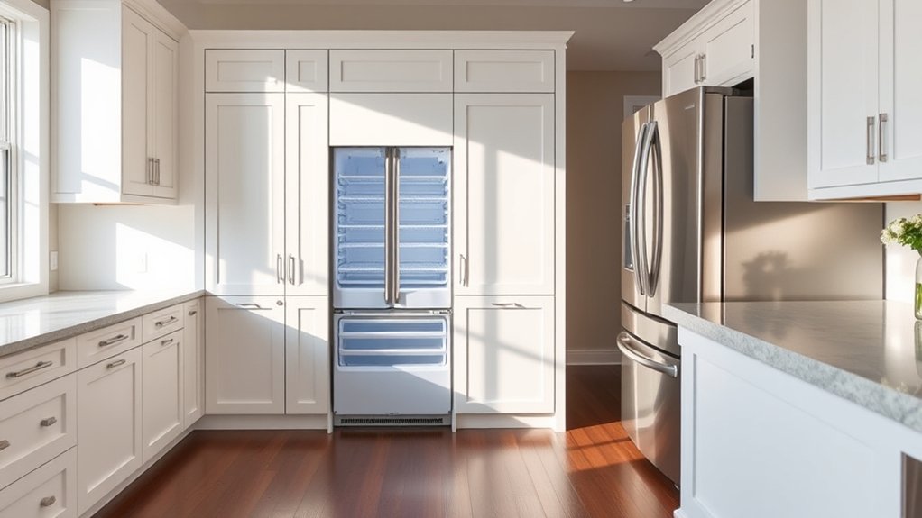 What Is a Built Fridge Cabinet? 7 built in vs freestanding options