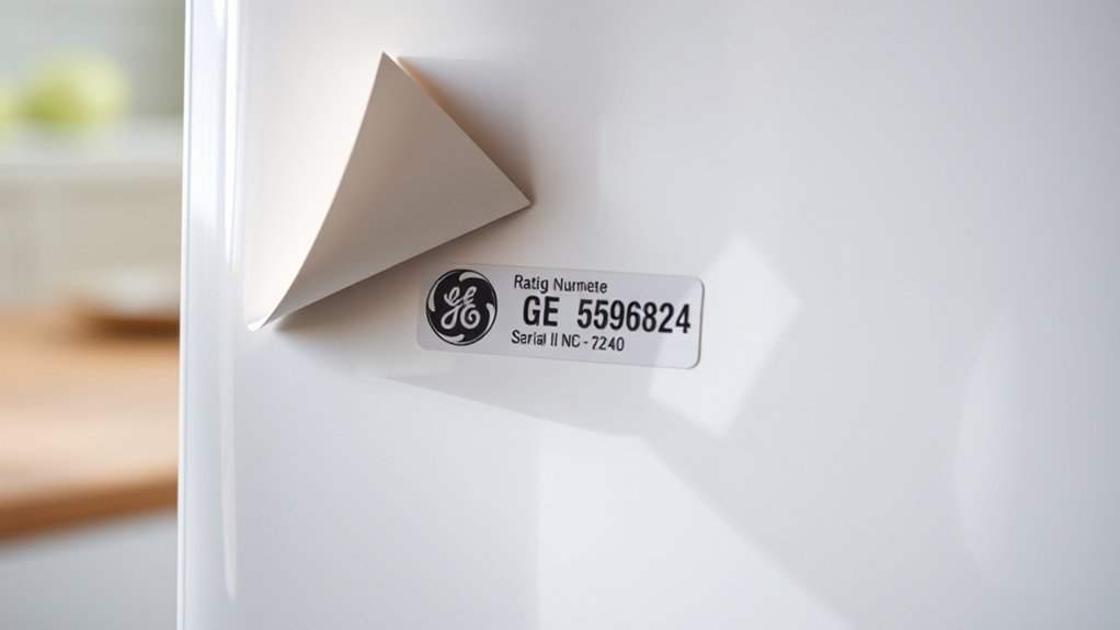 check appliance rating label