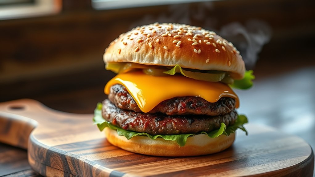 cheeseburger calories customization