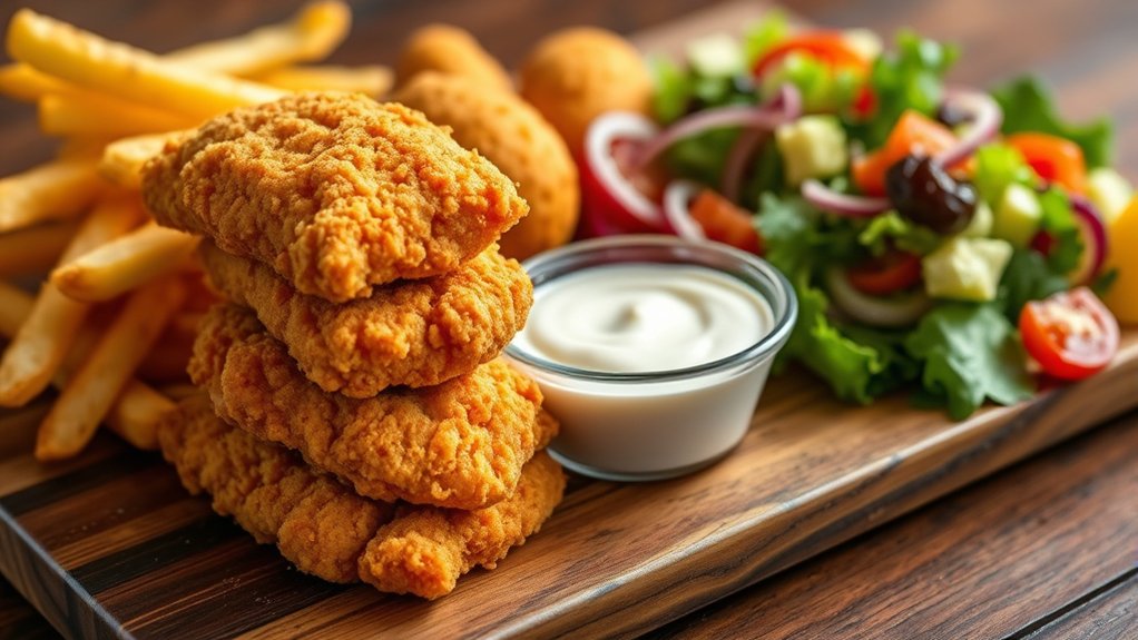 chicken tenders with sides