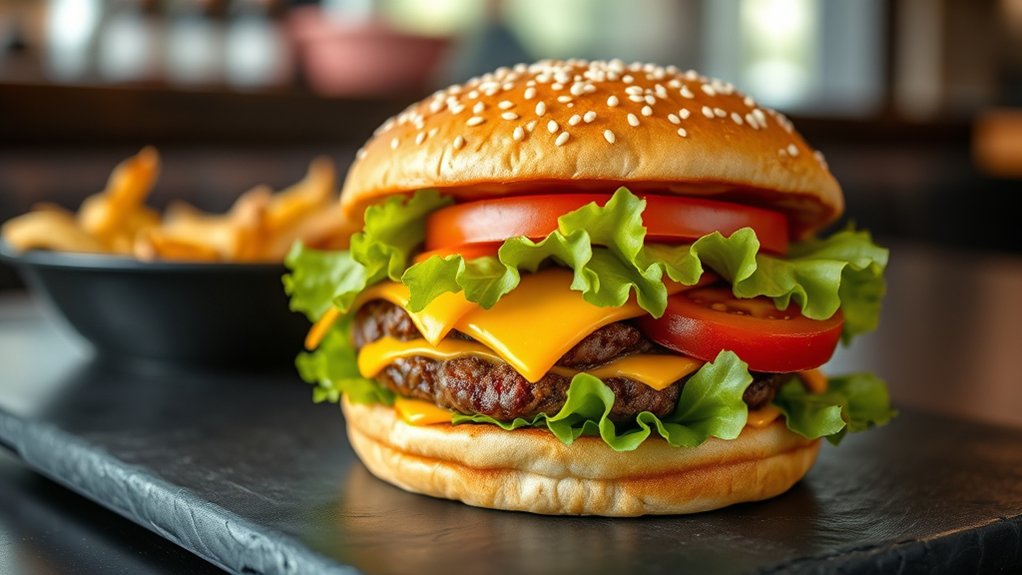 classic beef cheeseburger combo