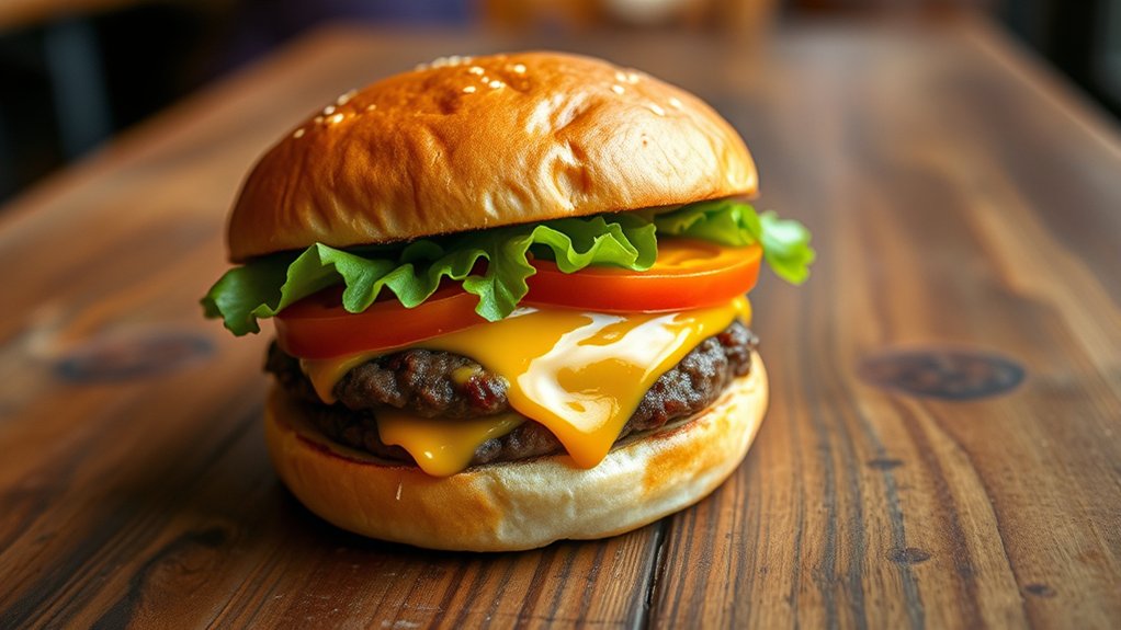 classic juicy beef burger