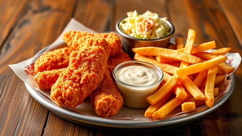 crispy chicken fingerz platter