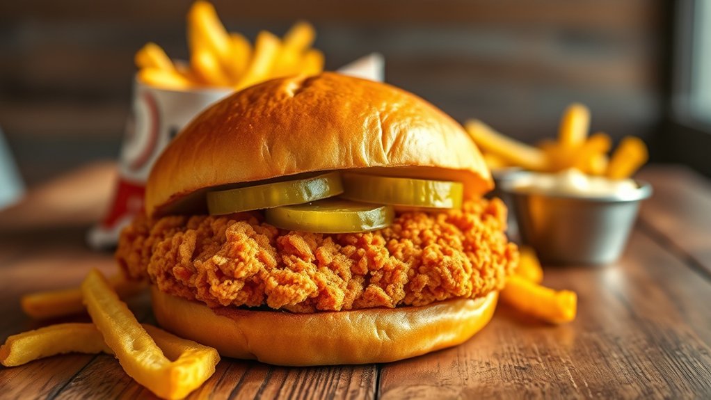 crispy flavorful affordable sandwich