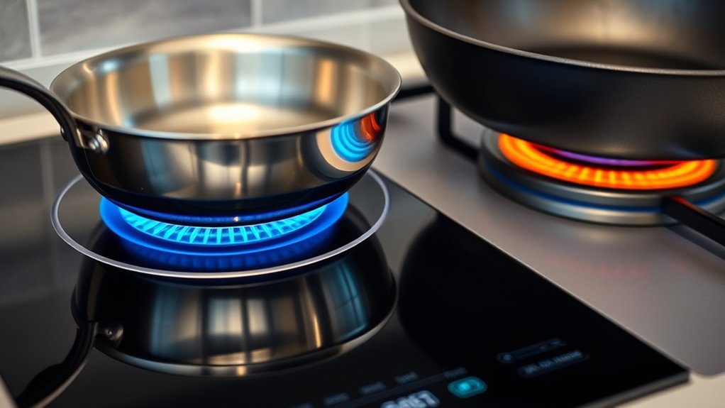 electromagnetic versus radiant heating