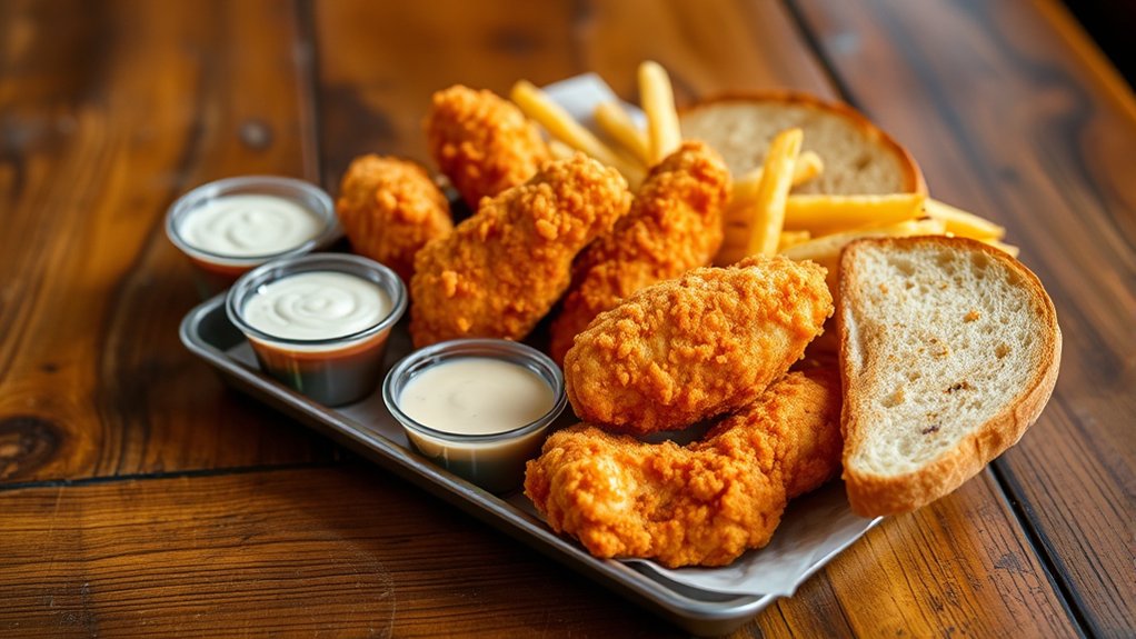flavorful wing and side combo