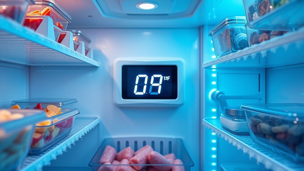 freezer temperature and burn