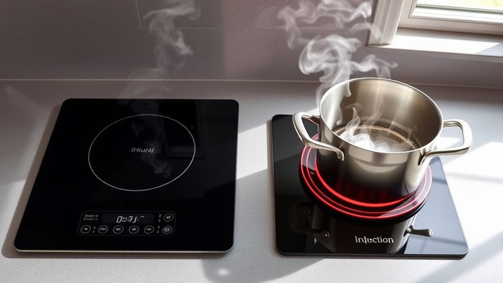 induction boils water faster