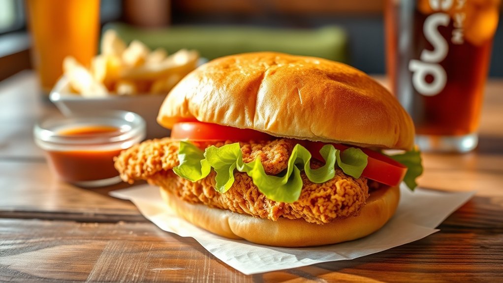 juicy crispy classic sandwich