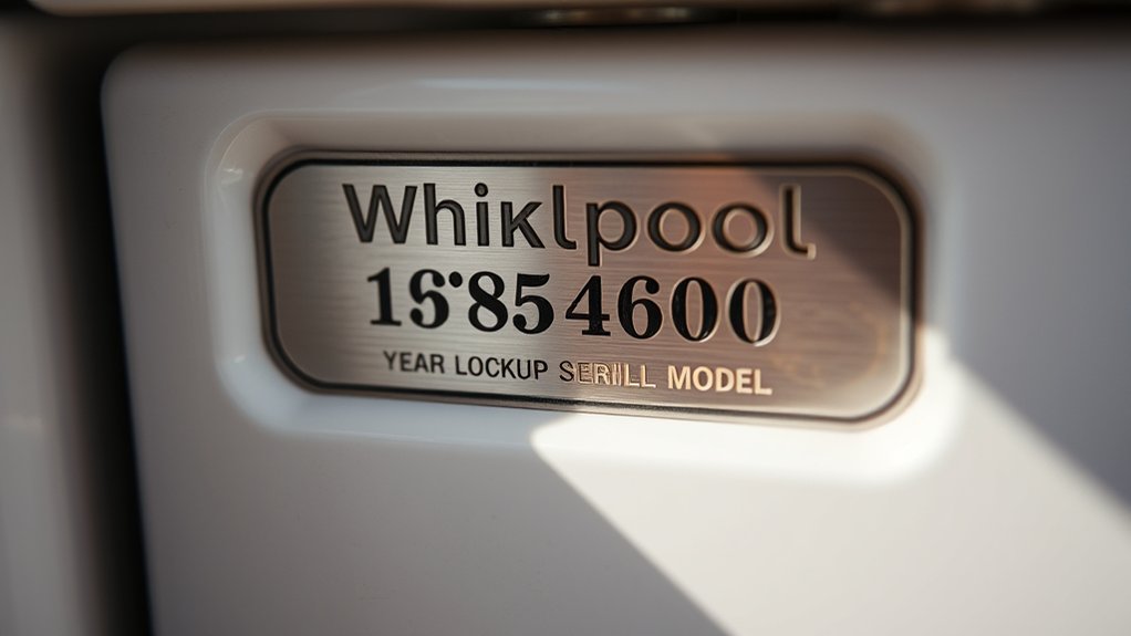 locate appliance data plate