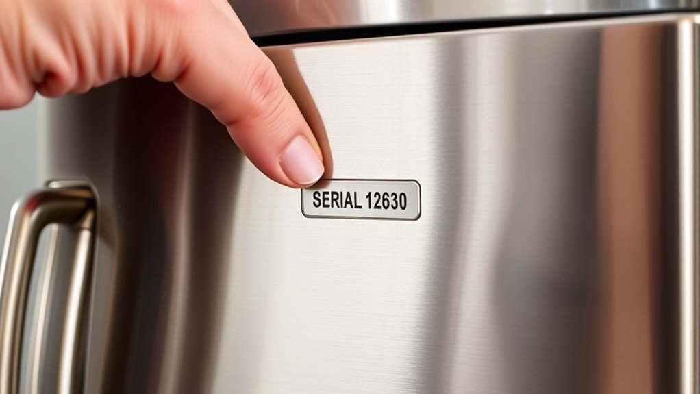 How to Perform a KitchenAid Serial Number Lookup 3 locate appliance serial number