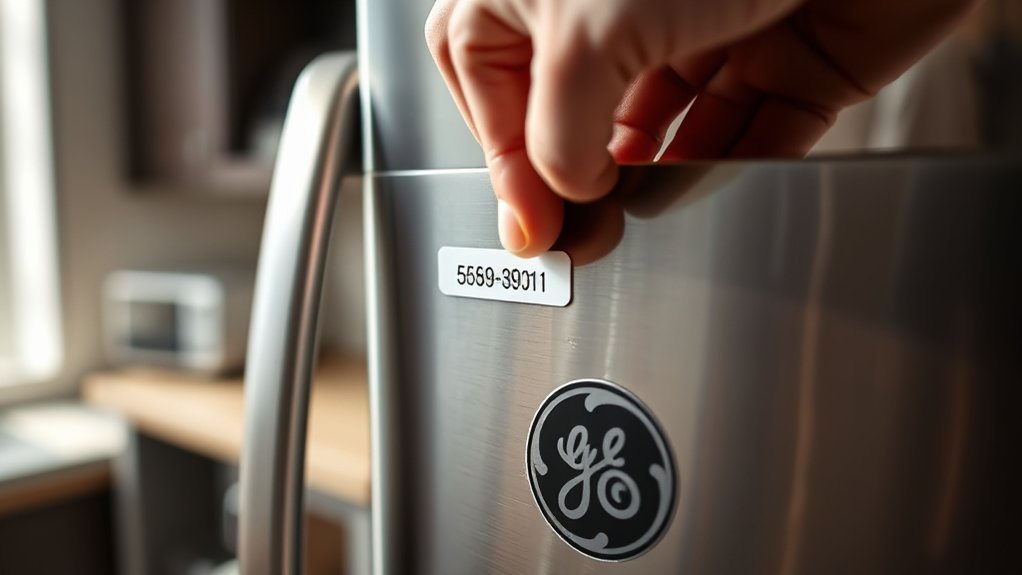 locate serial number labels