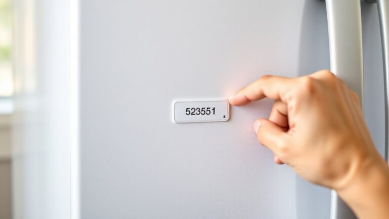locating kenmore serial number
