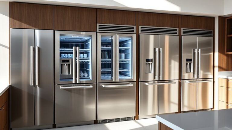 luxury built in refrigerators