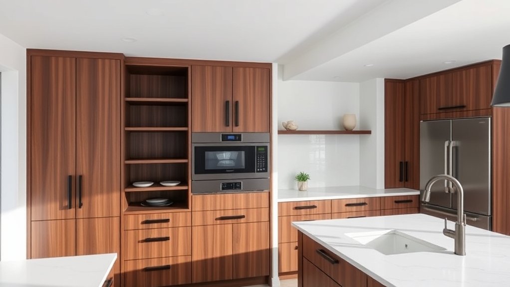 3 Best Built Microwave Cabinets for Modern Kitchens 5 maximized vertical kitchen storage