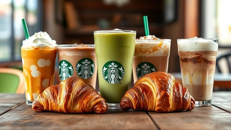 popular starbucks menu options