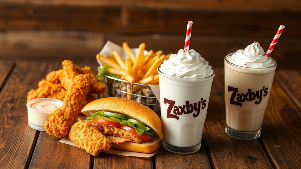 popular zaxby menu items ykzwy