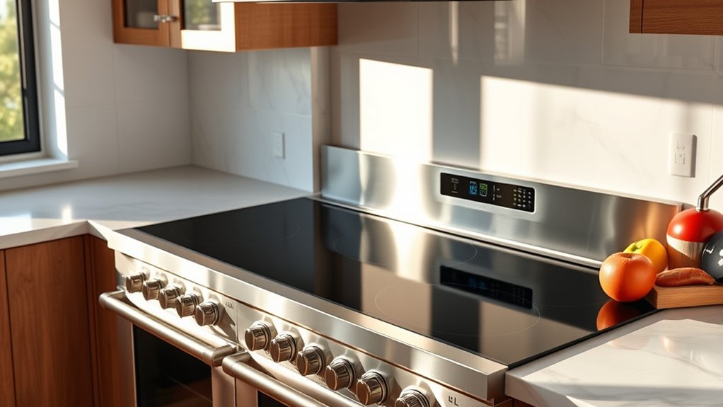 premium dual oven induction range