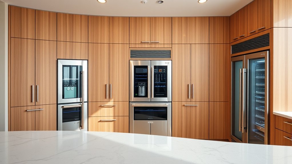 seamless cabinet panel refrigerators