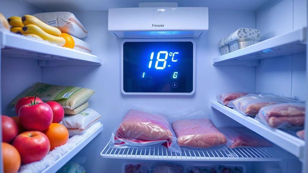 set freezer to 0 f