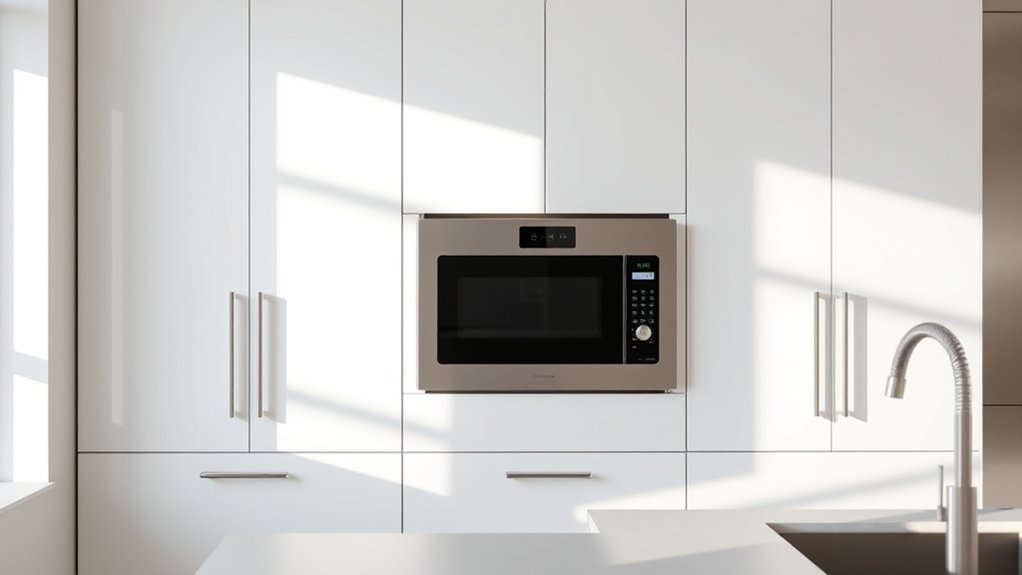 3 Best Built Microwave Cabinets for Modern Kitchens 6 streamlined space saving microwave cabinetry