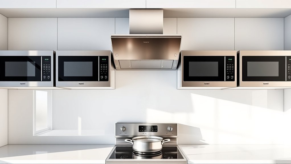 top microwave with hood