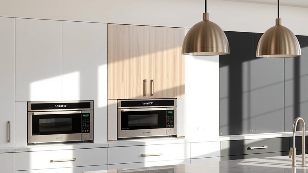 top modern microwave cabinets