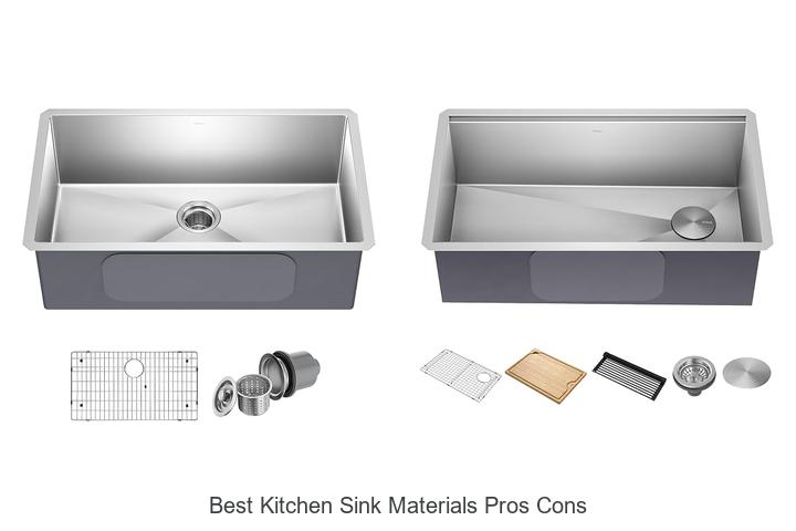 best kitchen sink materials pros cons
