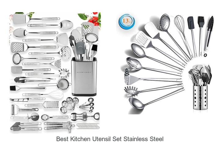 best kitchen utensil set stainless steel