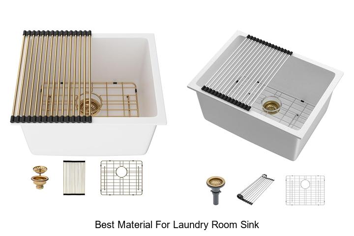 best material for laundry room sink
