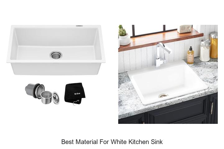 best material for white kitchen sink