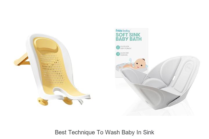 best technique to wash baby in sink