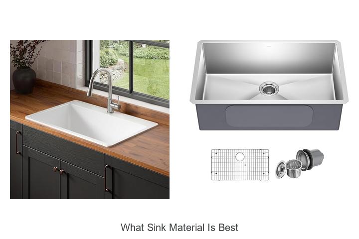 what sink material is best